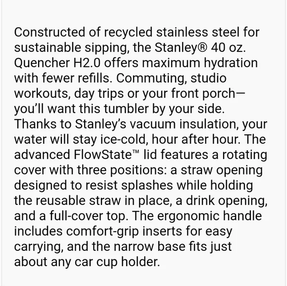 Stanley Tumbler Cup - Picture 12 of 16